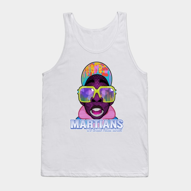 Martians Promo Tee 1 Tank Top by Dedos The Nomad